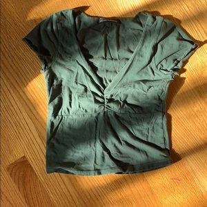 brandy melville green shirt